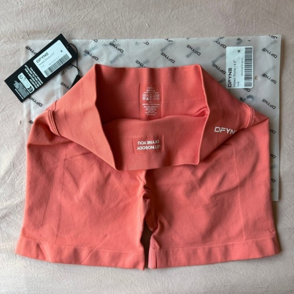 Dfyne impact shorts 4.5" coral medium - Picture 4 of 5